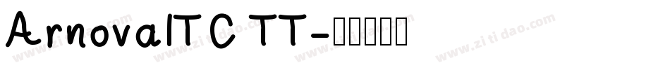 ArnovaITC TT字体转换